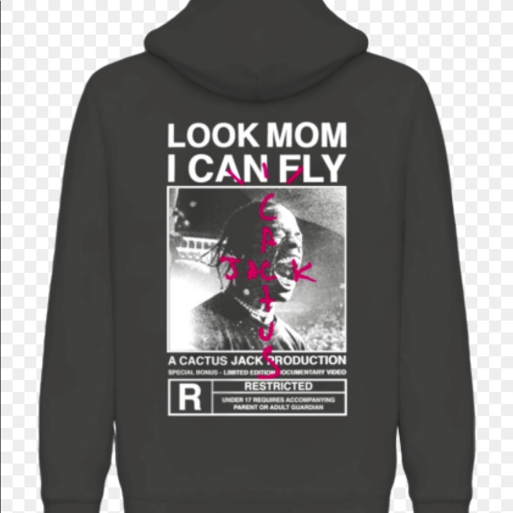 TRAVIS SCOTT LOOK MOM I CAN FLY HOODIE